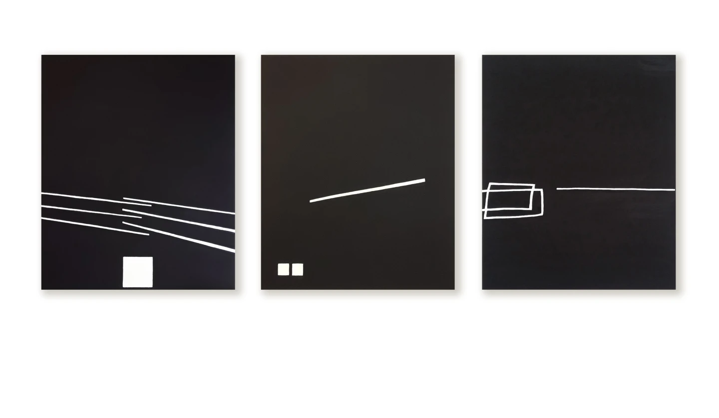 observations on space and time time squared,  once upon a time, coming and going, 60x50cm, acryl op linnen, 2020- 2024